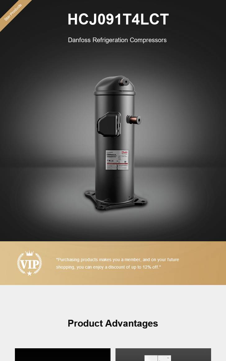 Danfoss Compressor HCJ091T4LCT, technical parameters pdf, structure diagram